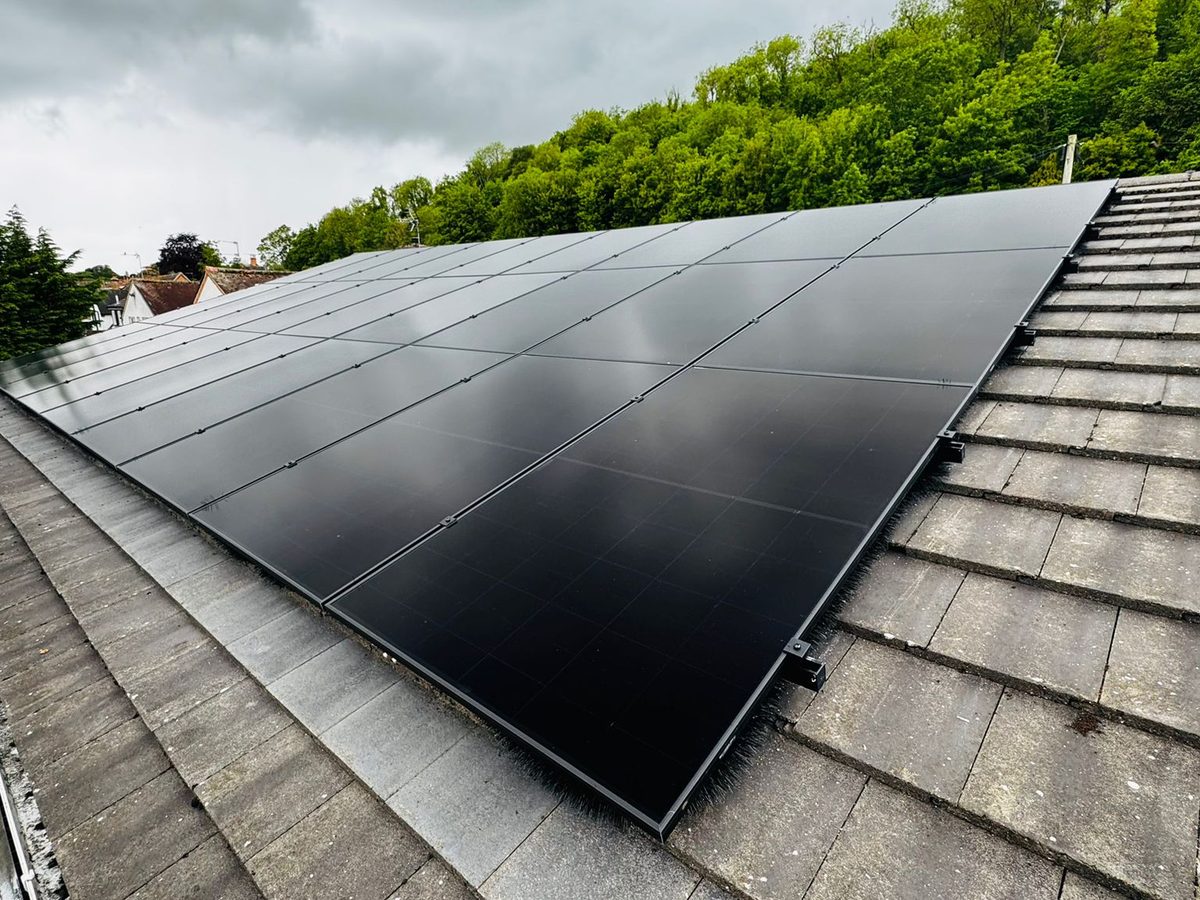 Solvexa commercial solar installation in progress